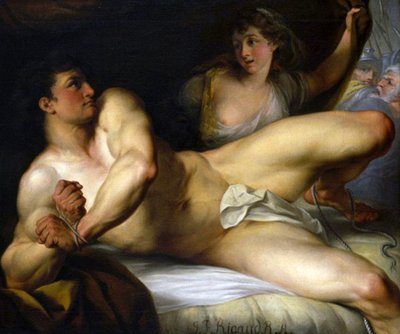 Sansone spezza le sue catene o Sansone e Dalila da John Francis Rigaud